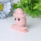 2.1" Pink Opal Owl Crystal Carvings for Christmas Best Crystal Wholesalers