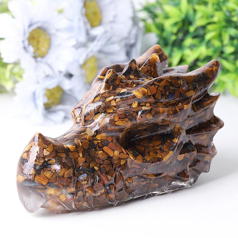 5.5" Large Resin Dragon Head Figurines Best Crystal Wholesalers