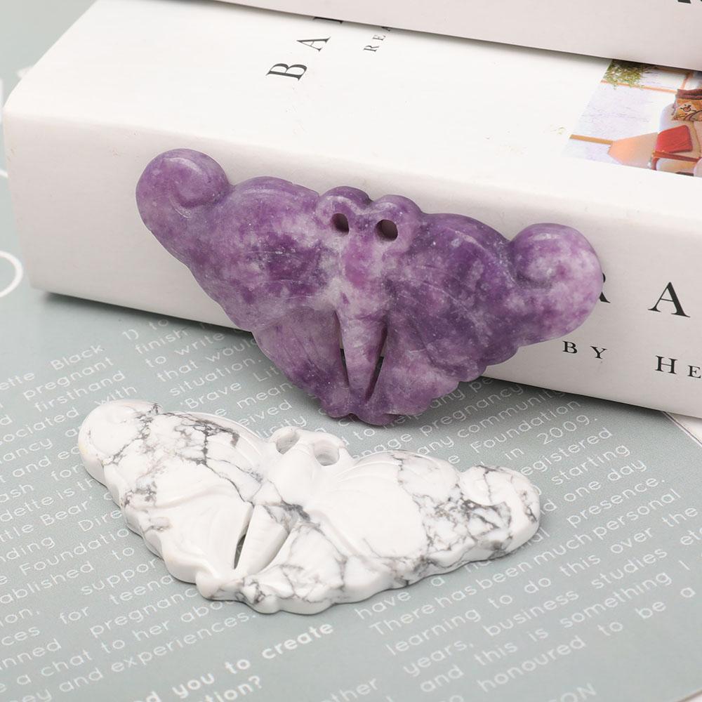 Purple Mica Butterfly Shape Pendant Best Crystal Wholesalers