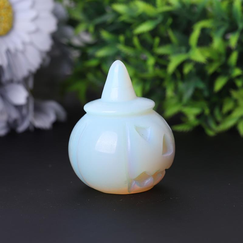 2" Opalite Pumpkin Crystal Carvings for Halloween Best Crystal Wholesalers