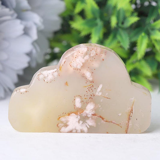 2.65" Flower Agate Cloud Crystal Carvings Plants Bulk Best Crystal Wholesalers