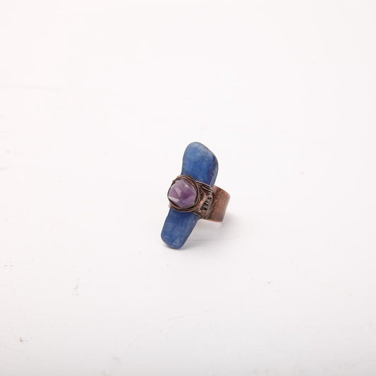 Handmade Amethyst Kyanite Ring Best Crystal Wholesalers