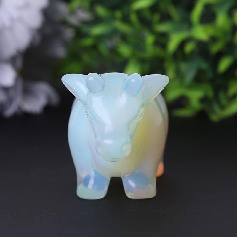 3.5" Opalite Cow Crystal Carving Animal Bulk Best Crystal Wholesalers