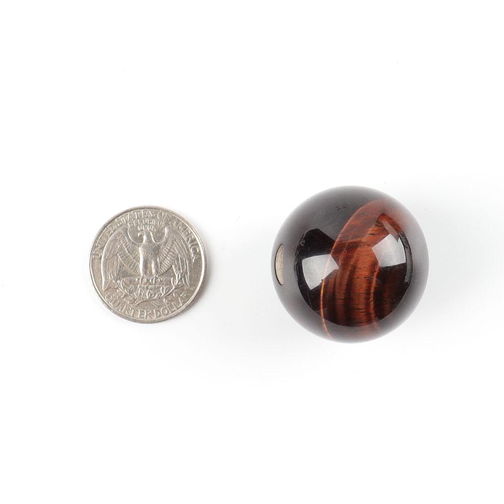 1.2"-1.3" Red Tiger Eye Crystal Sphere Best Crystal Wholesalers