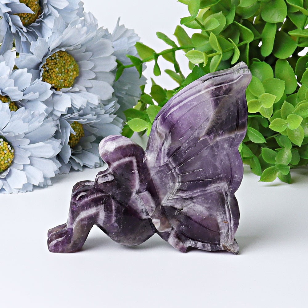 3.5" Dream Amethyst Fairy Crystal Carvings Best Crystal Wholesalers