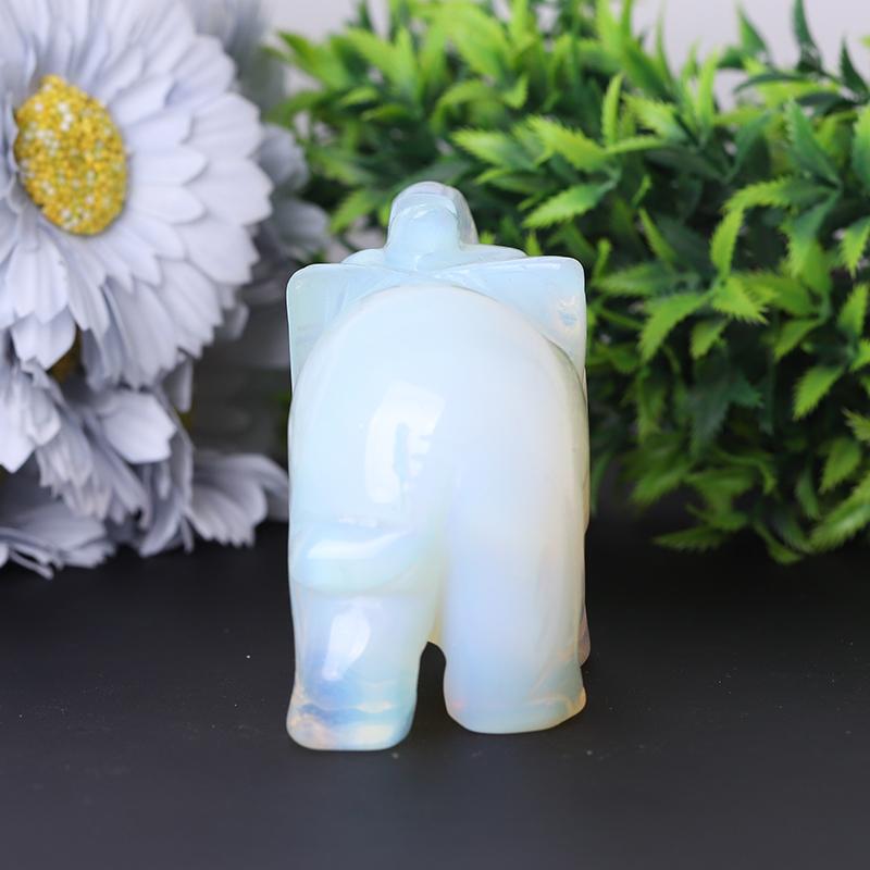 Opalite Elephant Crystal Carvings Animal Bulk Best Crystal Wholesalers