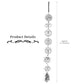 Chakra Metal Car Hanging Ornament With Crystal Tassel Best Crystal Wholesalers