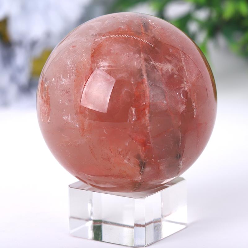 2.5“-4.5” Fire Quartz Sphere Best Crystal Wholesalers