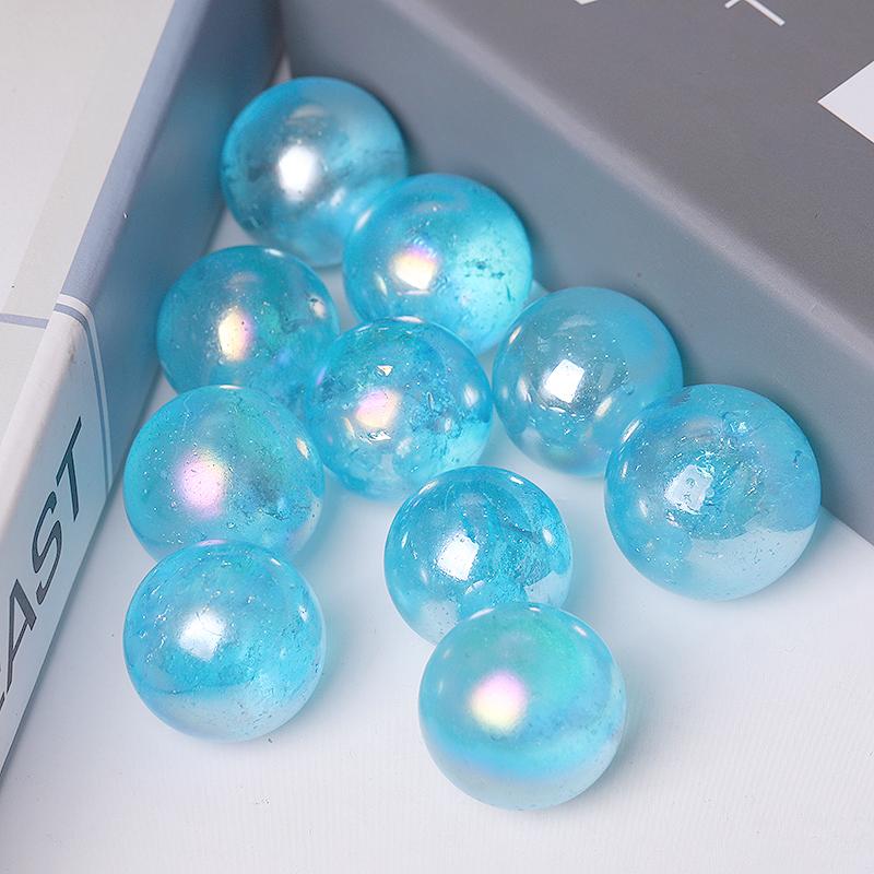 0.25kg Aura Blue Crystal Spheres Best Crystal Wholesalers