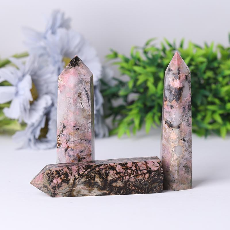 Rhodonite Towers Points Bulk for Decoration Best Crystal Wholesalers