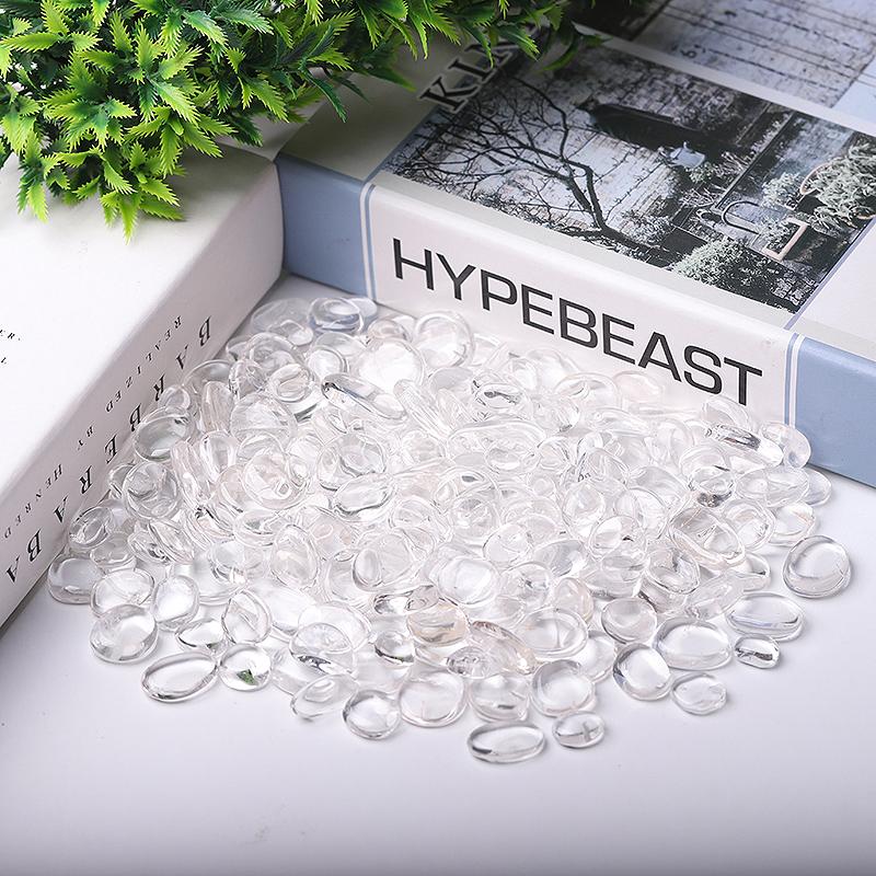 0.1kg 15mm-20mm High Quality Clear Quartz bulk tumbled stone for Healing Best Crystal Wholesalers