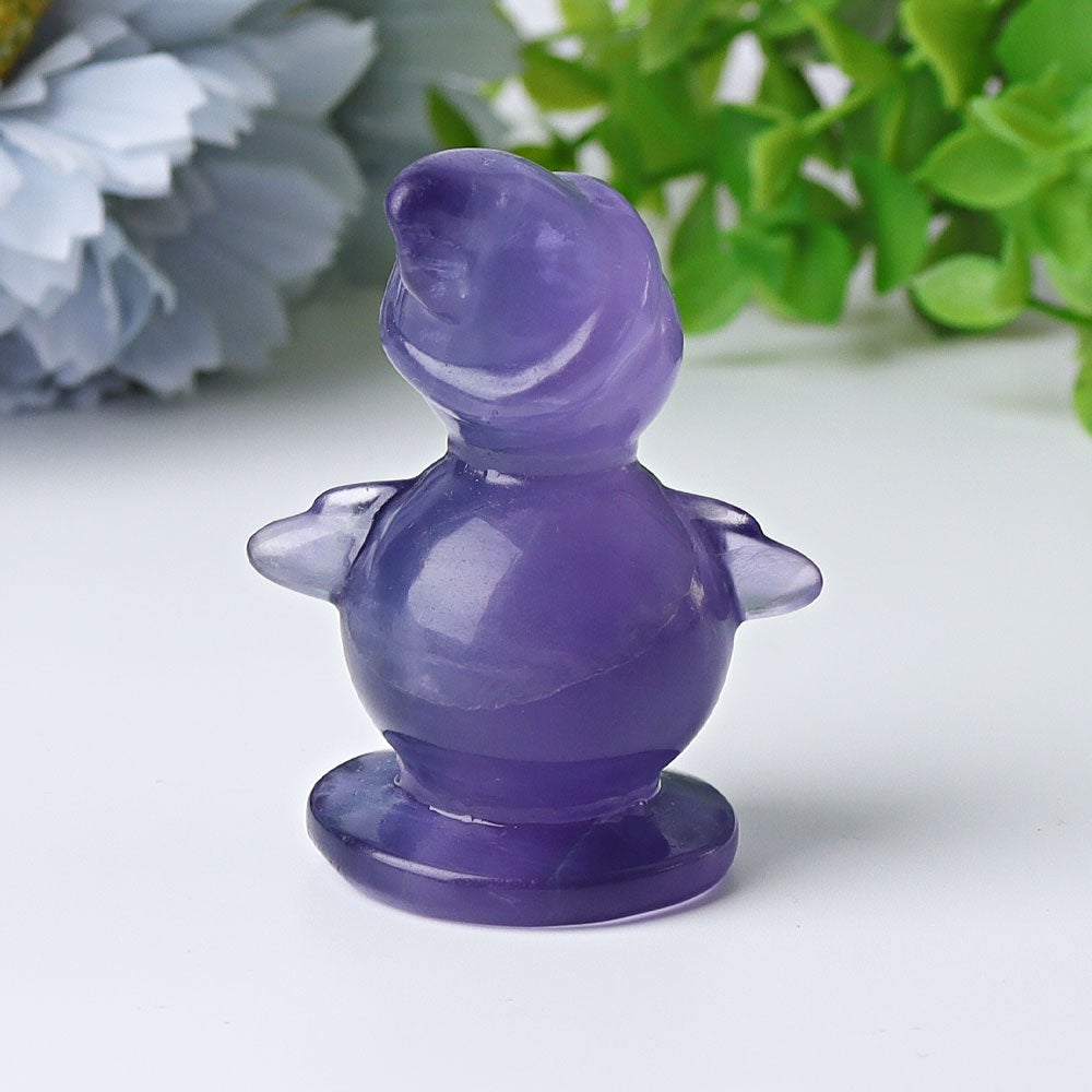 2.3" Fluorite Snowman Crystal Carvings Cartoon Bulk Best Crystal Wholesalers