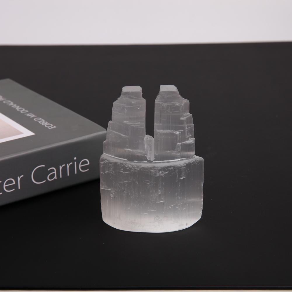 Selenite Double Twin Towers Points Bulk Best Crystal Wholesalers