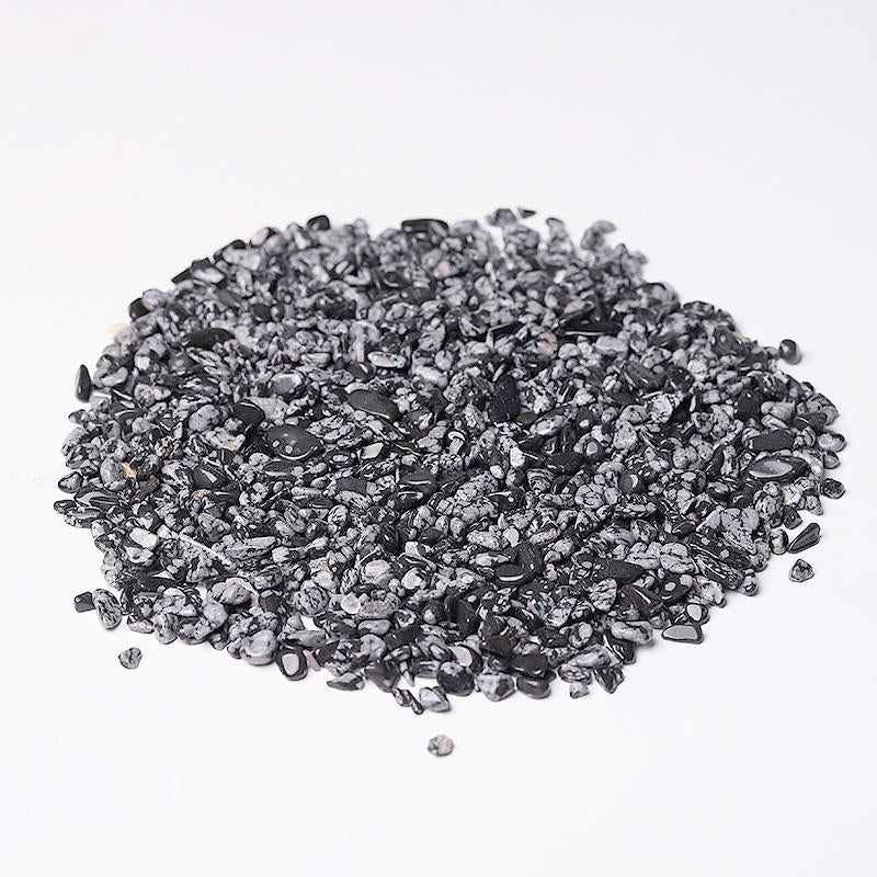 0.1kg Natural Snowflake Obsidian Chips Best Crystal Wholesalers