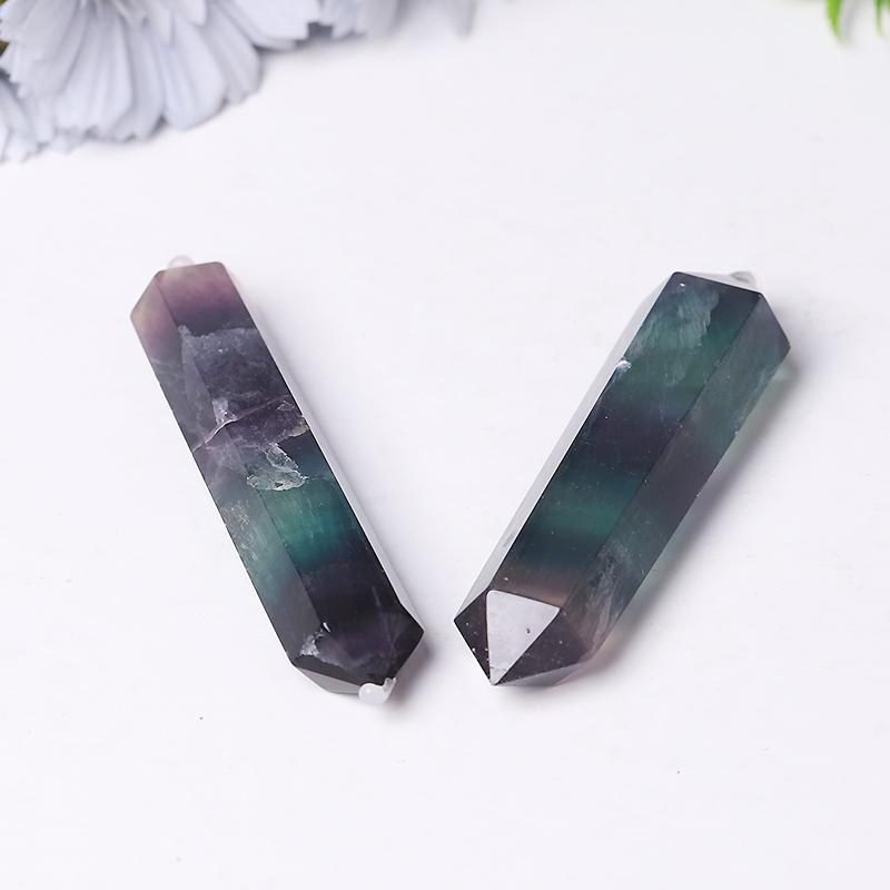 Rainbow Fluorite Double Terminated Towers Points Bulk fo Healing Best Crystal Wholesalers