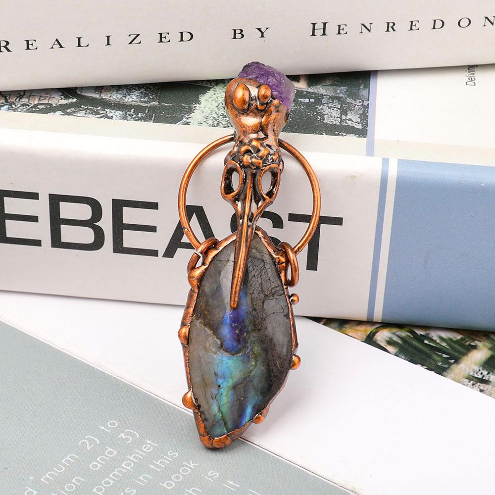 Labradorite Amethsyt Pendant Best Crystal Wholesalers