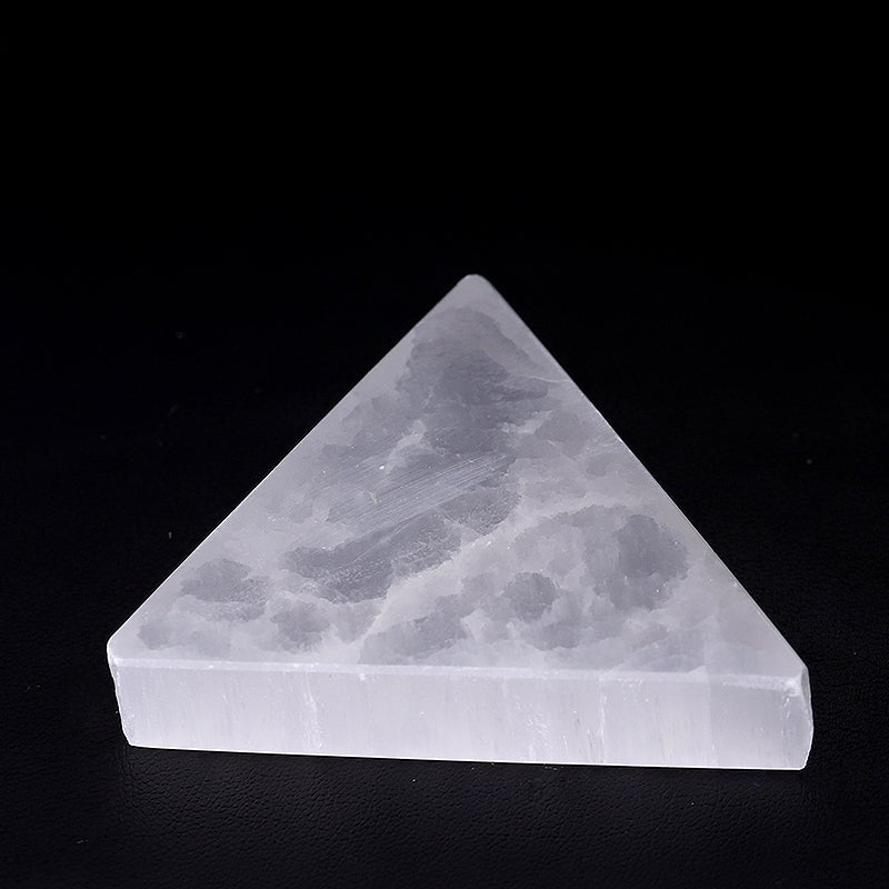 2" Triangle Selenite Slab Crystal Charging Plate Best Crystal Wholesalers