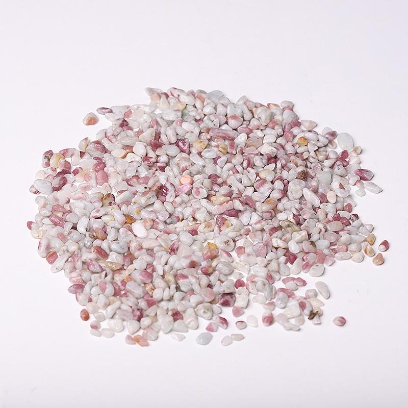 0.1kg 5-7mm Natural Pink Tourmaline Chips Crystal Chips for Decoration Best Crystal Wholesalers