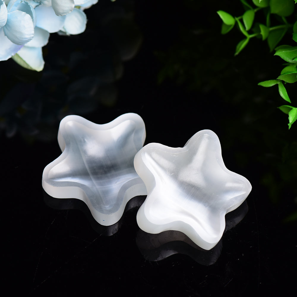 2.3" Star Shape Selenite Bowl Bulk WholesaleBest Crystal Wholesalers