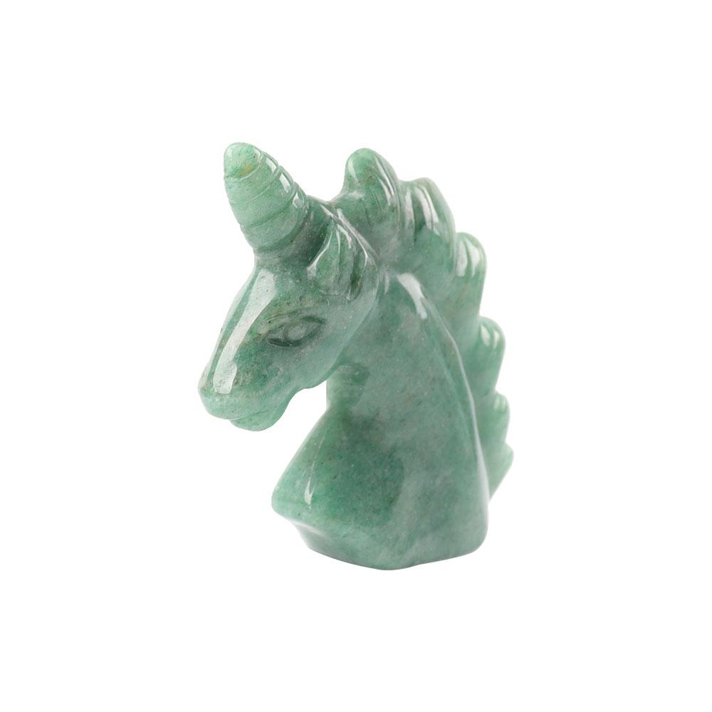 2" Green Aventurine Crystal Carving Unicorn Animal Bulk Best Crystal Wholesalers