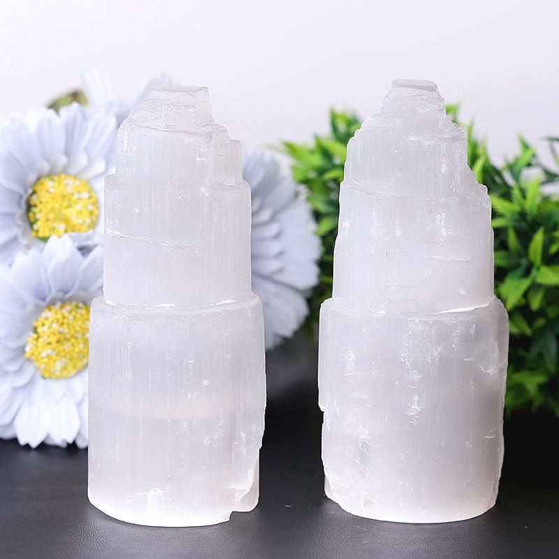 5" Selenite Towers Points Bulk Best Crystal Wholesalers