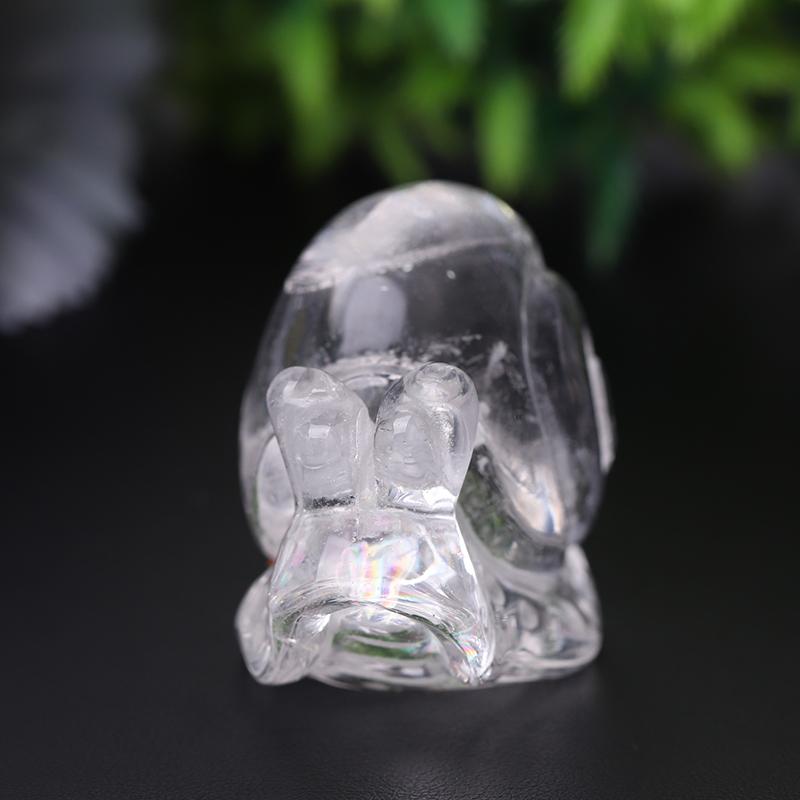 3" Clear Quartz Snail Crystal Carvings Animal Bulk Best Crystal Wholesalers