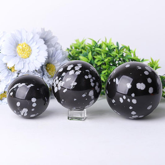 2.0"-4.0" Snowflake Stone Crystal Spheres Best Crystal Wholesalers