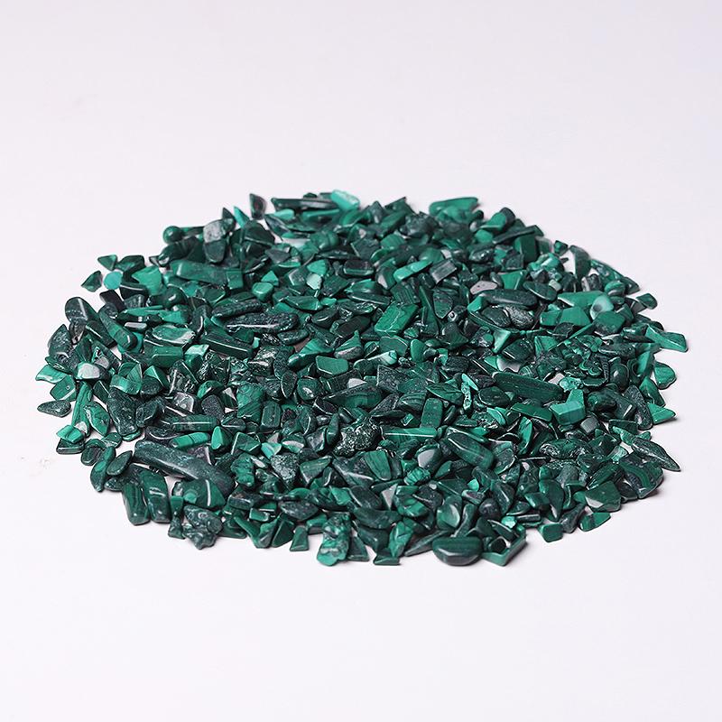 0.1kg 5-7mm Natural Malachite Chips Crystal Chips for Decoration Best Crystal Wholesalers