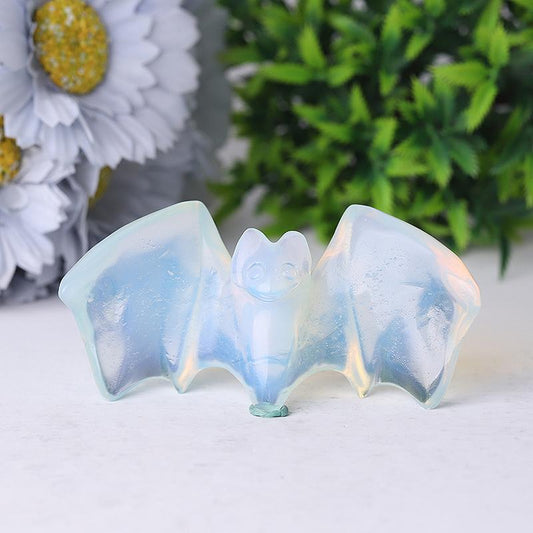 4" Bat Carving Crystal Carving for Halloween Decoration Best Crystal Wholesalers