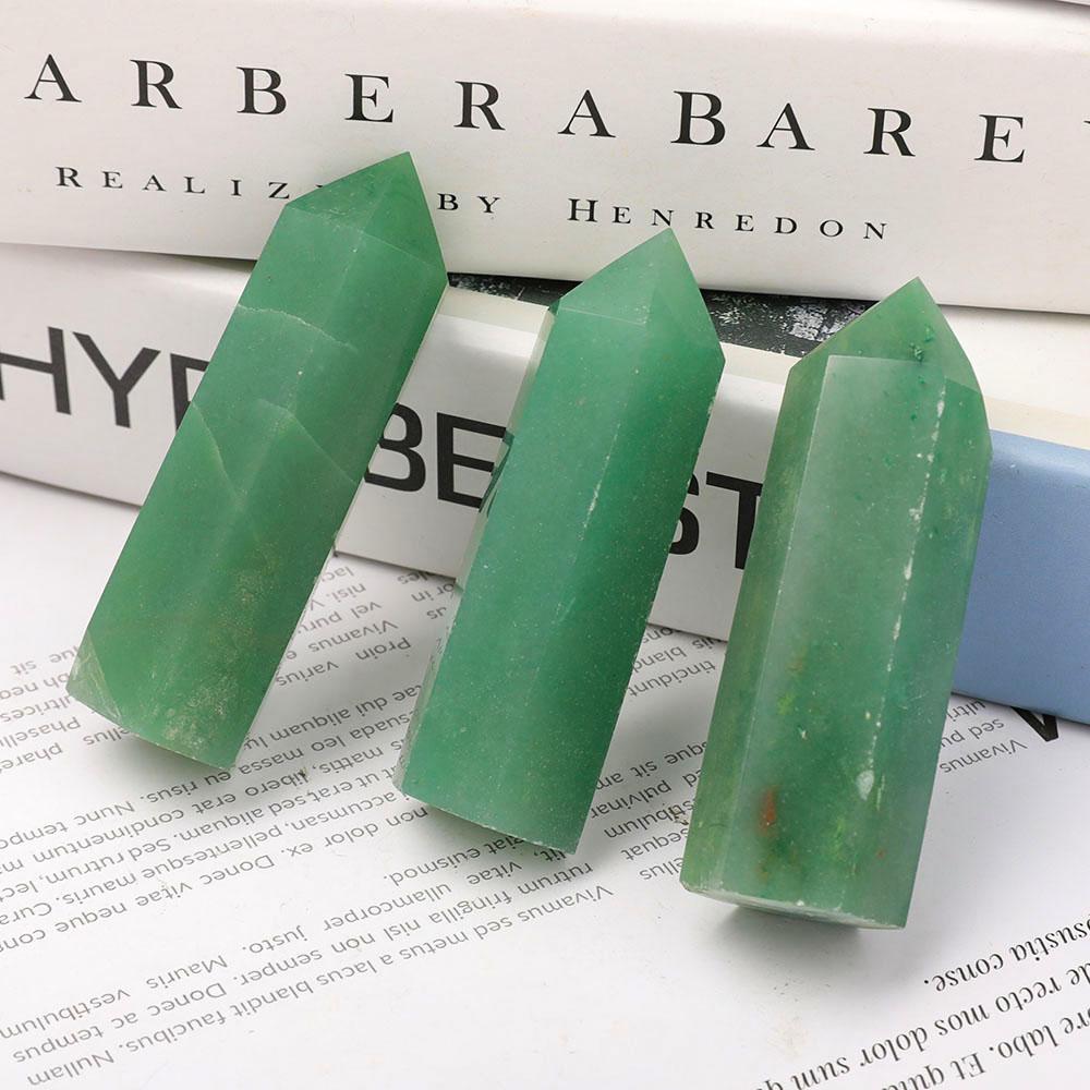 3" Green Aventurine Towers Points Bulk Best Crystal Wholesalers