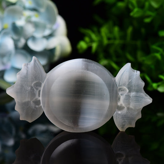 4.6" Selenite Candy Shape Bowl Bulk WholesaleBest Crystal Wholesalers