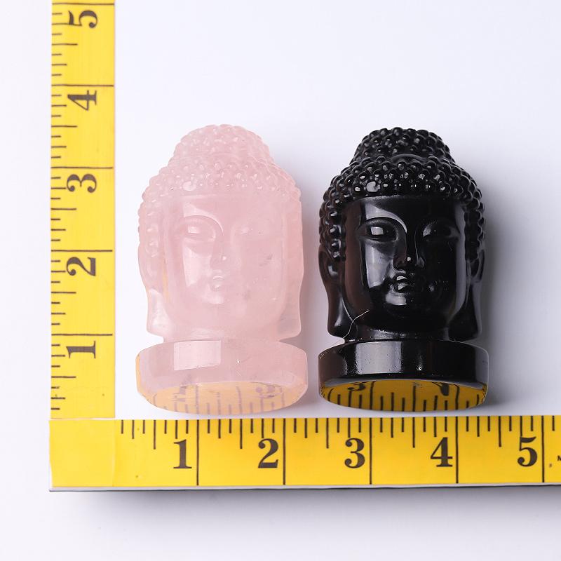 3" Buddha Head Crystal Carvings Model Bulk Best Crystal Wholesalers