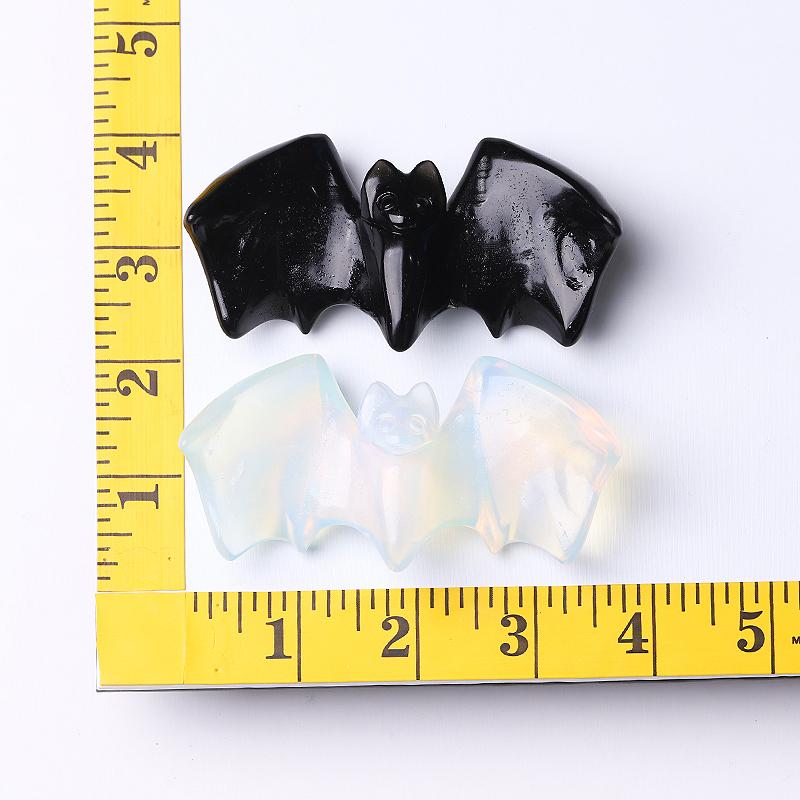 4" Bat Carving Crystal Carving for Halloween Decoration Best Crystal Wholesalers