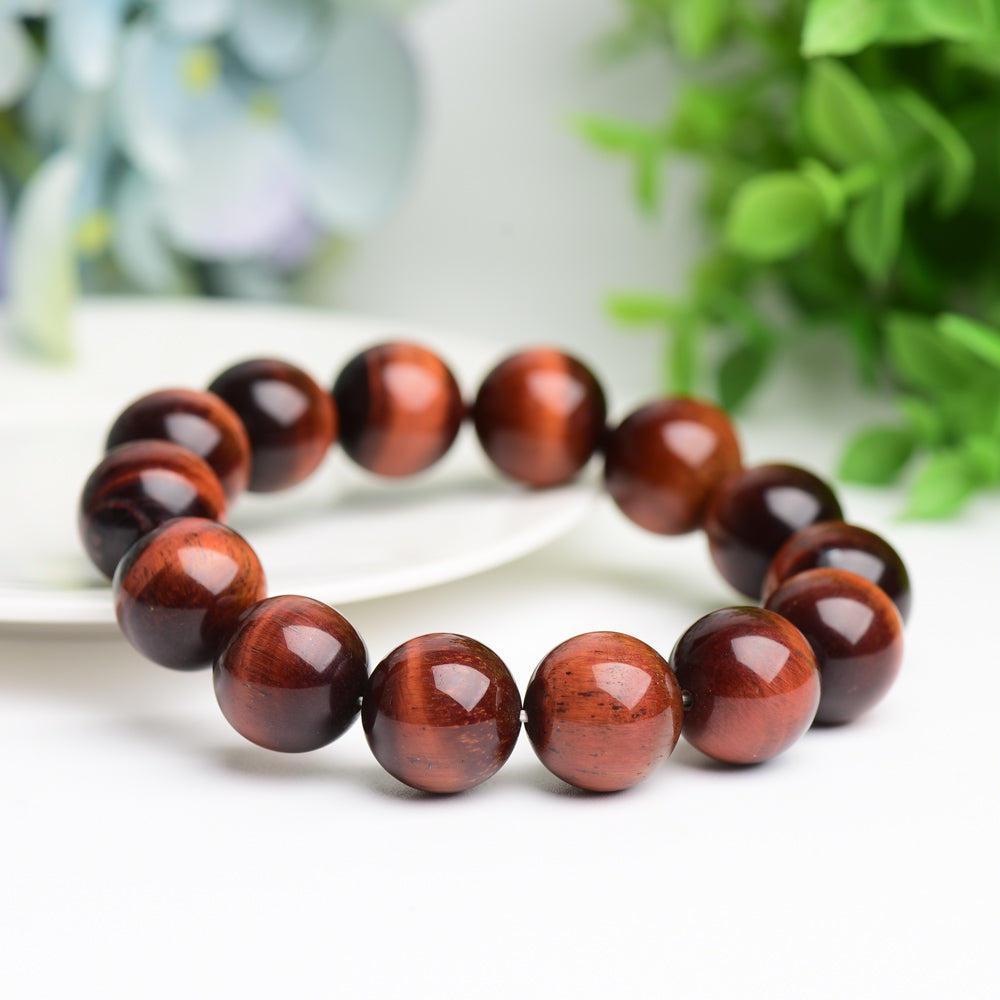 16mm Red Tiger's Eye Bracelet Bulk WholesaleBest Crystal Wholesalers