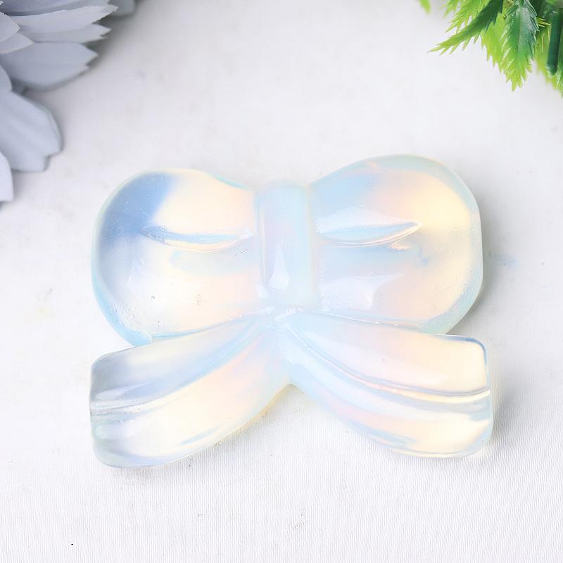 2.3" Bow-knot Crystal Carvings for Christmas Best Crystal Wholesalers