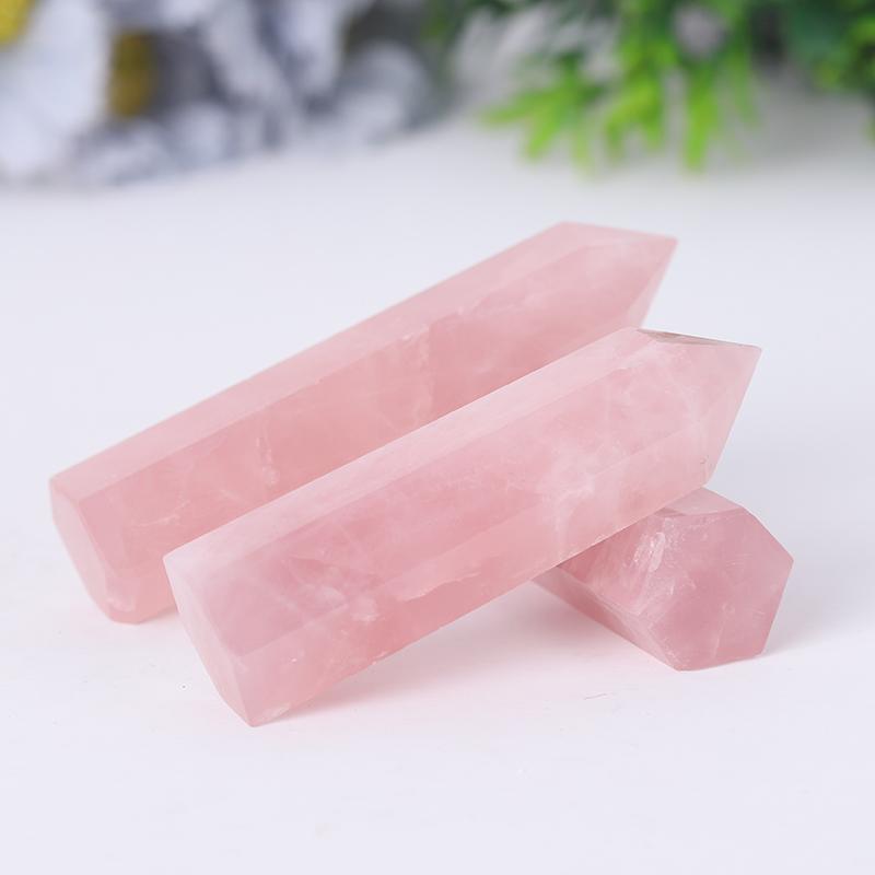 Natural Rose Quartz Towers Points Bulk Healing Best Crystal Wholesalers