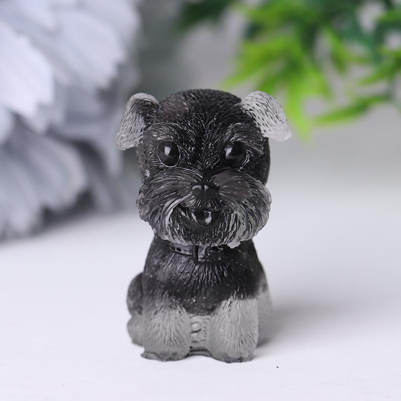 Wholesale Resin Crystal Schnauzer Dog Best Crystal Wholesalers