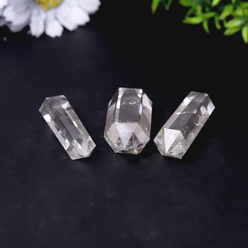 High Quality Natural Clear Quartz Double Terminated Towers Points Bulk Best Crystal Wholesalers