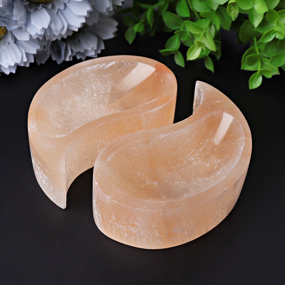 4" Peach Selenite Bowl Best Crystal Wholesalers