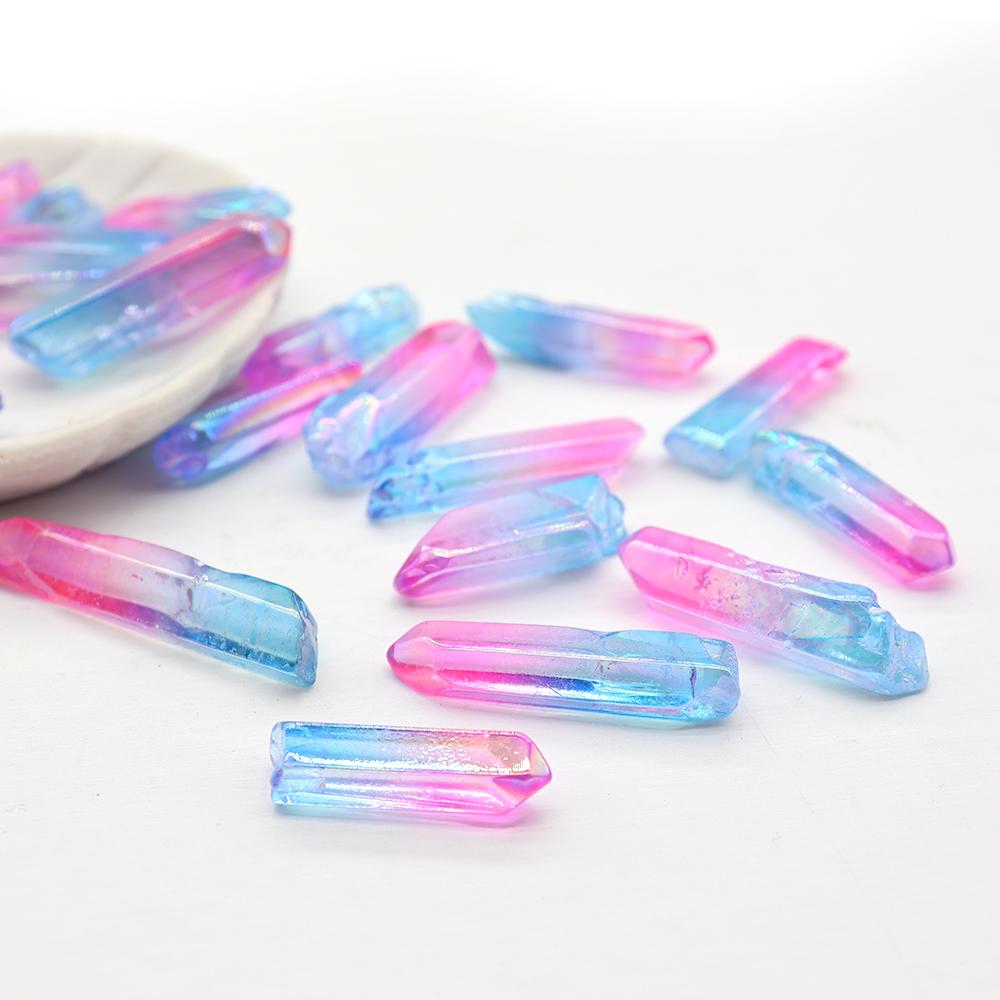 0.5kg Pink and Blue Aura Quartz Towers Points Bulk Best Crystal Wholesalers