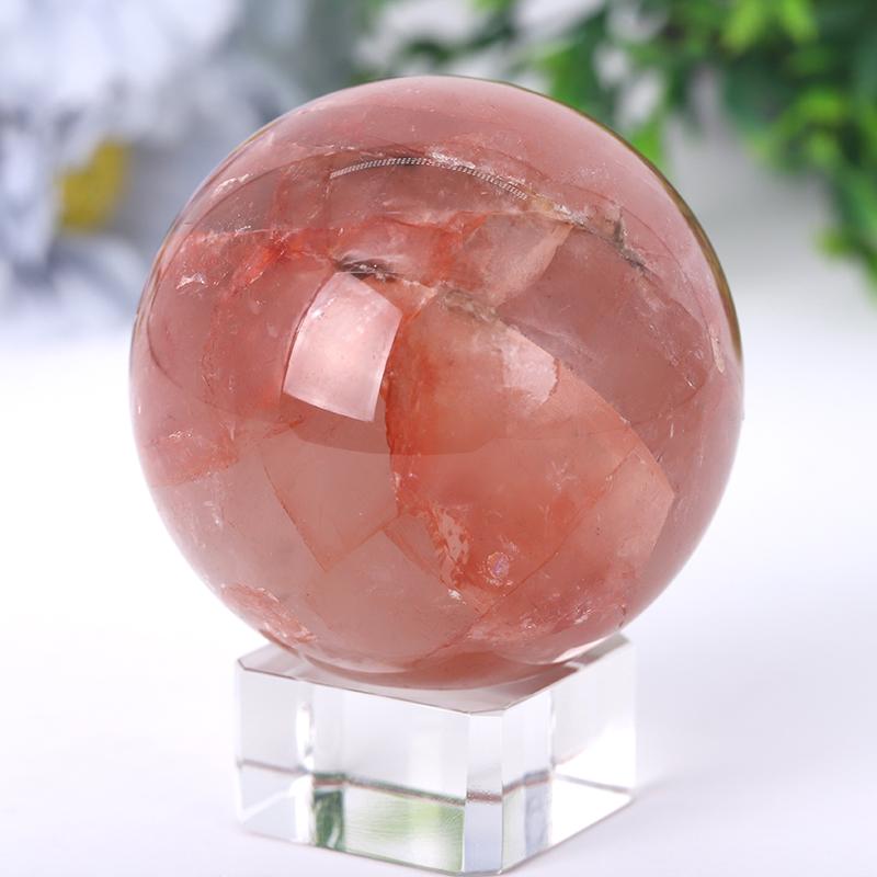 2.5“-4.5” Fire Quartz Sphere Best Crystal Wholesalers