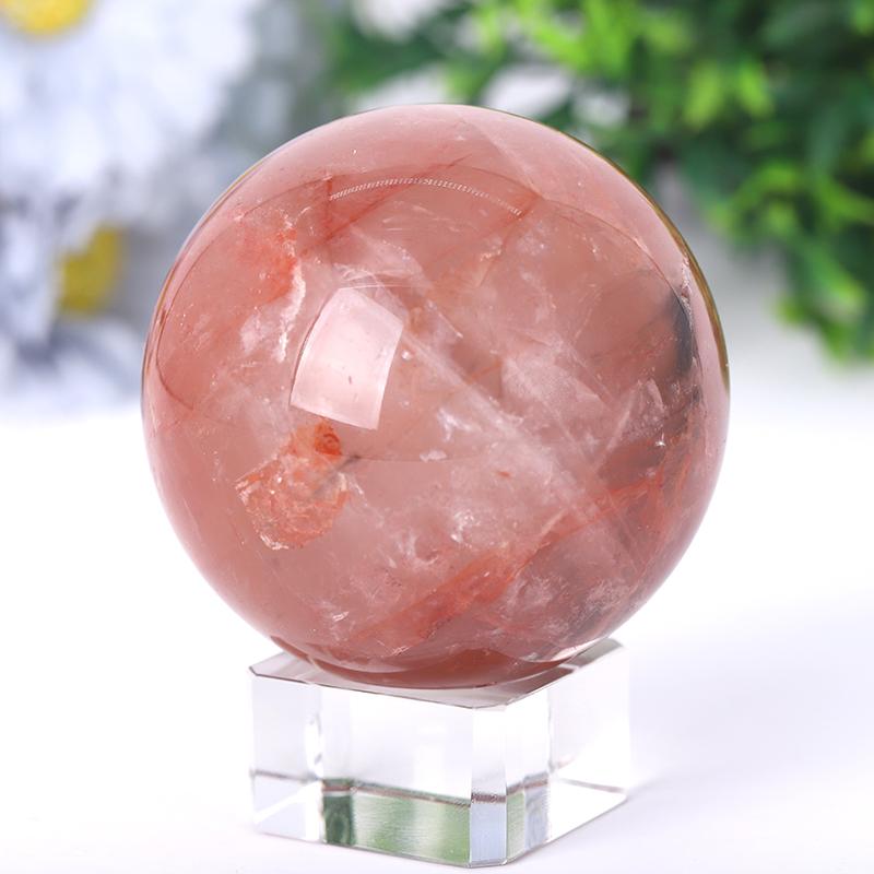 2.5“-4.5” Fire Quartz Sphere Best Crystal Wholesalers