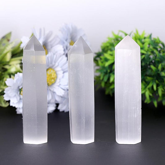 High Quality Selenite Points Healing Crystal Towers Points Bulk Best Crystal Wholesalers