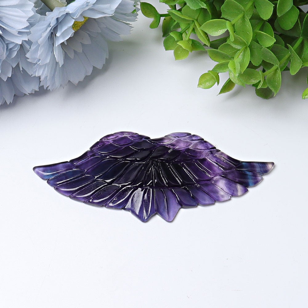 4.7" Angel Wings Crystal Carvings Model Bulk Best Crystal Wholesalers