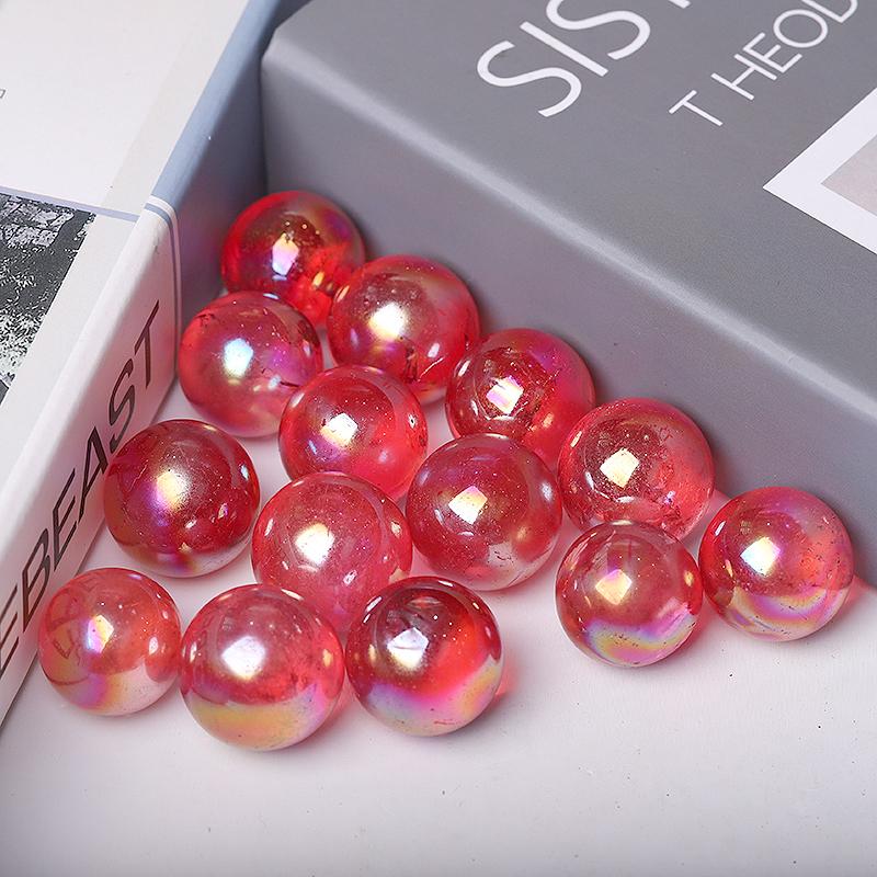 0.25kg Aura Red Crystal Spheres Best Crystal Wholesalers