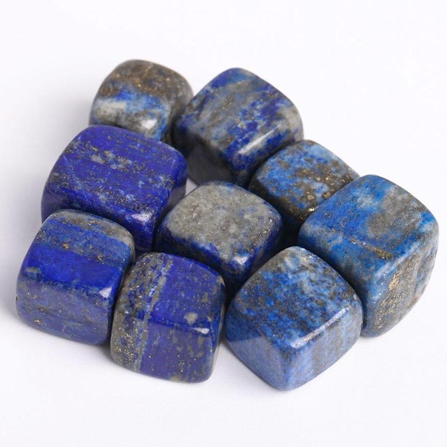 0.1kg Natural Polished Stones Blue Lapis Lazuli bulk tumbled stone Crystal Cubes Best Crystal Wholesalers