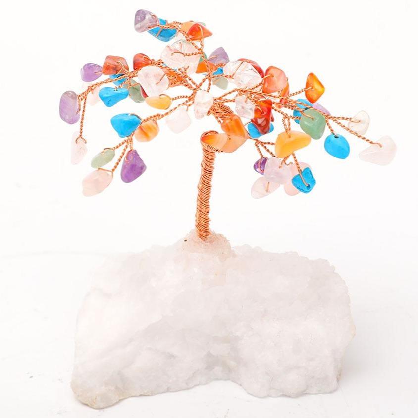 Crystal Mixed Chips Colorful Lucky Tree