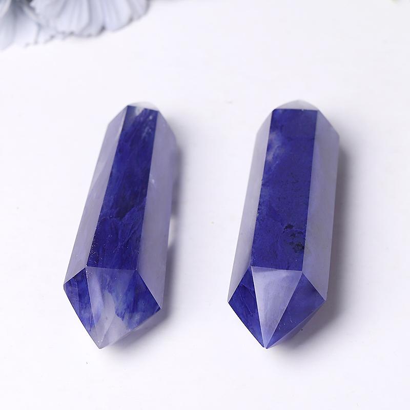 Blue Smelting Quartz Double Terminated Towers Points Bulk Best Crystal Wholesalers