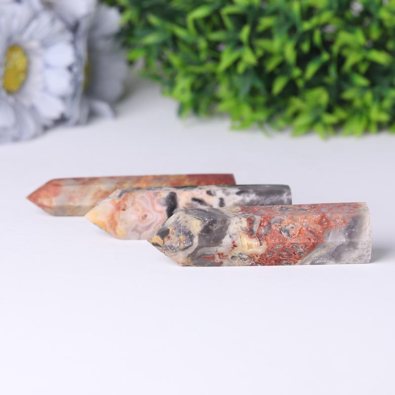 Natural Wand Gemstone Crazy Agate Towers Points Bulk Best Crystal Wholesalers