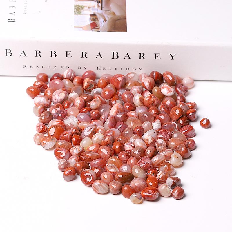 0.1kg 5-10mm High Quanlity Round Shape Carnelian Chips Best Crystal Wholesalers